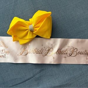 Disney Bibbidi Bobbidi Boutique Yellow Bow (Discontinued) and Sash
